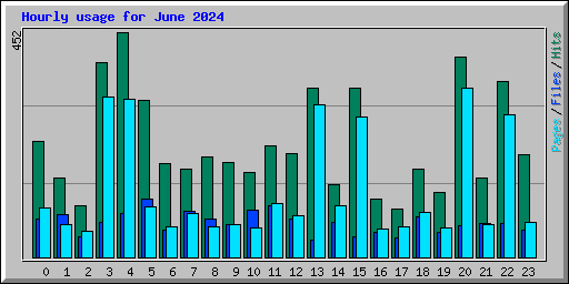 Hourly usage for June 2024